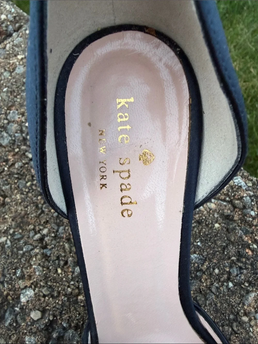 kate spade Navy Open-Toe Bow D'Orsay Heels